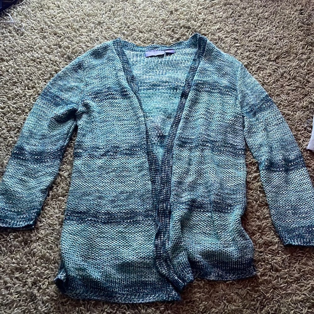 Blue knitted cover up